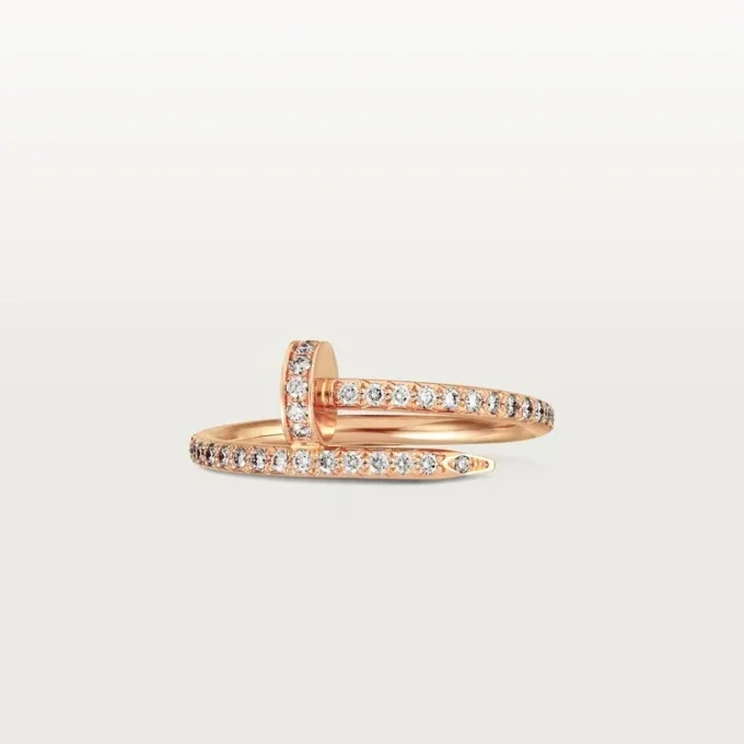 Anel Juste Un Clou – Ouro rosa, diamantes – Cartier