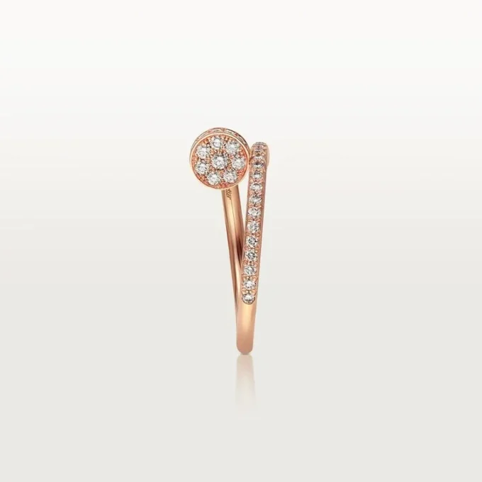 Anel Juste Un Clou – Ouro rosa, diamantes – Cartier