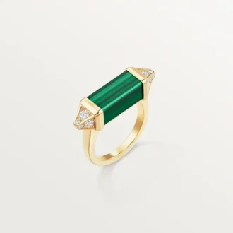 Anel Les Berlingots De Cartier, semi-pavimentado