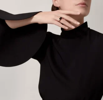Anel Les Berlingots De Cartier, semi-pavimentado