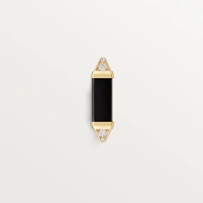 Anel Les Berlingots De Cartier, semi-pavimentado