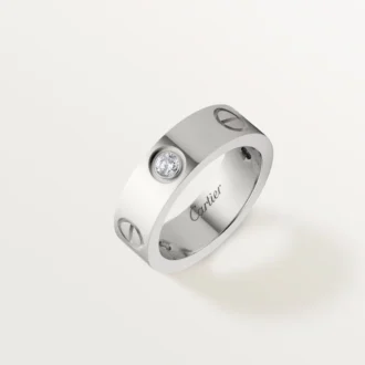 Anel Love, 3 diamantes – Ouro branco, diamantes – Cartier