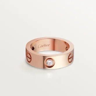 Anel Love, 3 diamantes – Ouro rosa, diamantes – Cartier