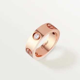 Anel Love, 3 diamantes – Ouro rosa, diamantes – Cartier