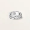 Anel Love, Modelo Clássico, Pavé, 6 Diamantes