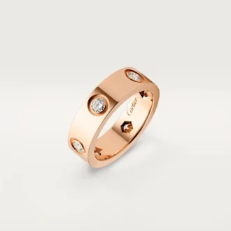 Anel Love – Ouro rosa, diamantes – Cartier