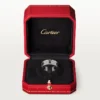 Anel Love, pavé de diamantes, cerâmica – Ouro branco, cerâmica, diamantes – Cartier