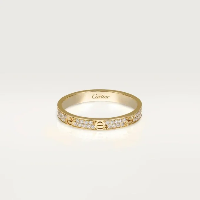 Anel Love, tamanho S – Ouro amarelo, diamantes – Cartier