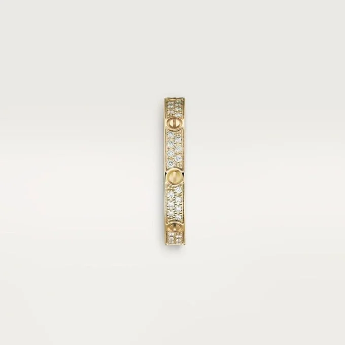 Anel Love, tamanho S – Ouro amarelo, diamantes – Cartier