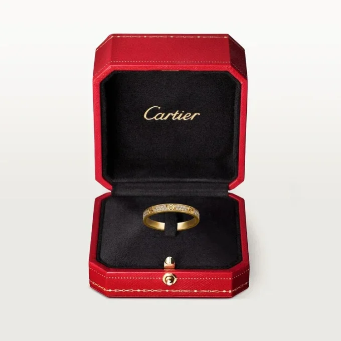 Anel Love, tamanho S – Ouro amarelo, diamantes – Cartier