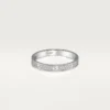 Anel Love, tamanho S – Ouro branco, diamantes – Cartier