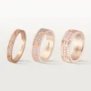 Anel Love, tamanho S – Ouro rosa, diamantes – Cartier