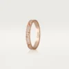 Anel Love, tamanho S – Ouro rosa, diamantes – Cartier