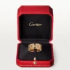 Anel Maillon Panthere, 3 fileiras com meia pavé de diamantes – Ouro rosa, diamantes – Cartier