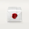 Anel Maillon Panthere, 3 fileiras com meia pavé de diamantes – Ouro rosa, diamantes – Cartier