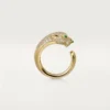 Anel Panthere De Cartier – Ouro Amarelo, Diamantes, Esmeraldas, Ônix – Cartier