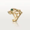 Anel Panthere De Cartier – Ouro Amarelo, Granadas Tsavoritas, Ônix – Cartier