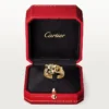 Anel Panthere De Cartier – Ouro amarelo, laca, diamantes, granada tsavorita – Cartier