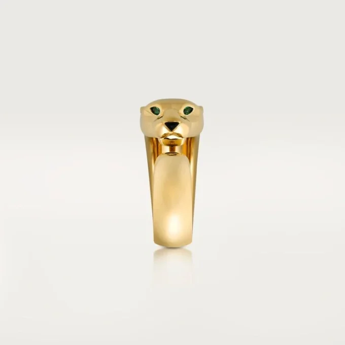 Anel Panthere De Cartier – Ouro amarelo, ônix, granada tsavorita – Cartier