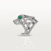 Anel Panthere De Cartier – Ouro Branco, Esmeraldas, Ônix, Diamantes – Cartier