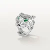 Anel Panthere De Cartier – Ouro branco não rodiado, granadas tsavoritas, ônix – Cartier