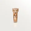 Anel Panthere De Cartier – Ouro rosa, diamantes, esmeraldas, ônix – Cartier