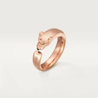 Anel Panthere De Cartier – Ouro rosa, granadas tsavoritas, ônix – Cartier
