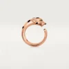 Anel Panthere De Cartier – Ouro rosa, granadas tsavoritas, ônix – Cartier