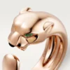 Anel Panthere De Cartier – Ouro rosa, granadas tsavoritas, ônix – Cartier