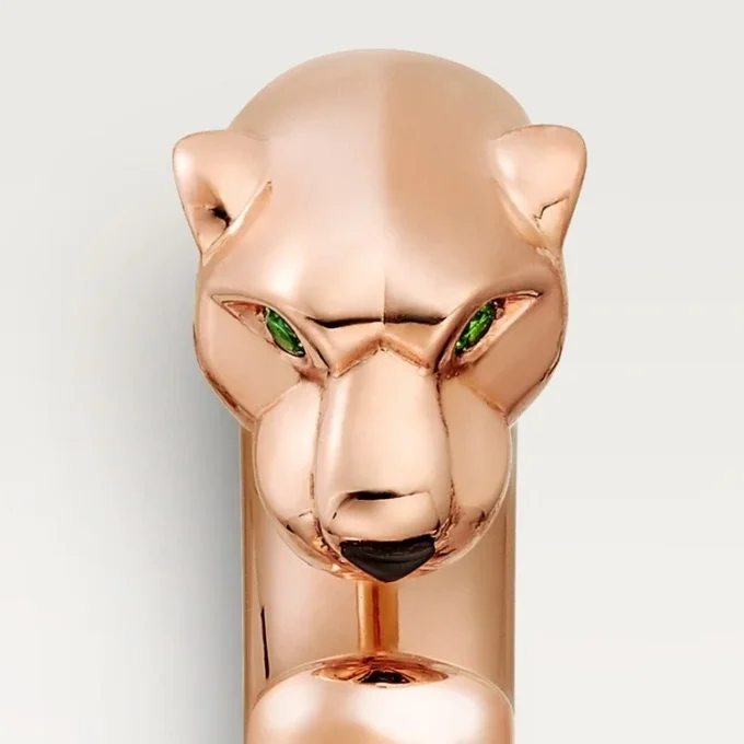 Anel Panthere De Cartier – Ouro rosa, granadas tsavoritas, ônix – Cartier