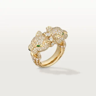 Anel Panthere De Cartier, pavé