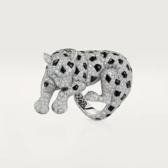 Anel Panthere De Cartier, pavé