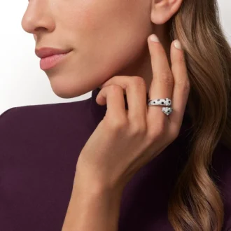 Anel Panthere De Cartier, semi-pavimentado