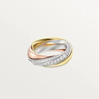 Anel Trinity, Meio Pavé