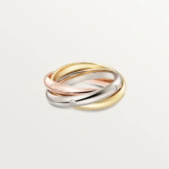 Anel Trinity, Modelo Clássico, 5 Diamantes