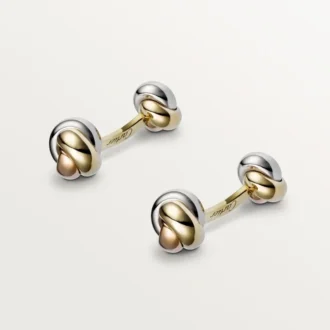 Botões de punho Trinity – Ouro amarelo, rosa e branco – Cartier