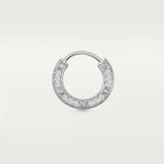 Brinco Love – Ouro Branco, Diamante – Cartier