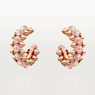 Brincos Clash De Cartier, Calcedônia Rosa