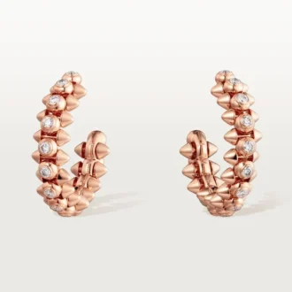 Brincos Clash De Cartier Diamantes – Ouro Rosa, Diamantes – Cartier