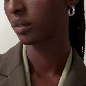 Brincos de argola Clash De Cartier, modelo pequeno