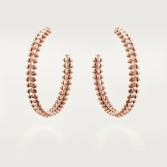 Brincos de argola Clash De Cartier, modelo pequeno – Ouro rosa – Cartier
