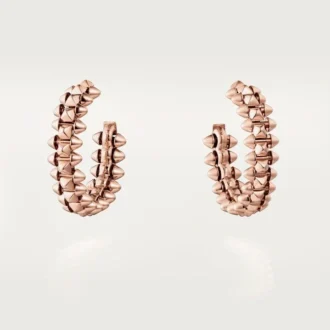 Brincos de argola Clash De Cartier – Ouro rosa, Pequeno | Cartier Us