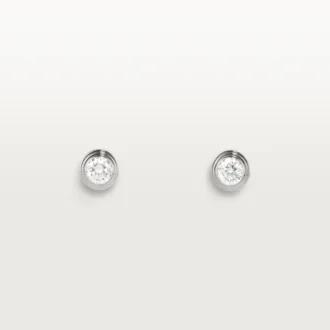 Brincos Diamants Legers, Mm – Ouro Branco, Diamantes – Cartier