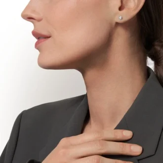 Brincos Diamants Legers, Mm – Ouro Branco, Diamantes – Cartier