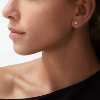 Brincos Diamants Legers, mm – Ouro rosa, diamantes – Cartier