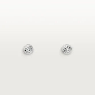Brincos Diamants Légers XS – Ouro branco, diamantes – Cartier