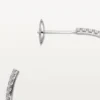 Brincos Etincelle De Cartier, modelo grande – ouro branco, diamantes – Cartier