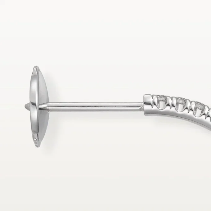 Brincos Etincelle De Cartier, Modelo Médio – Ouro Branco, Diamantes – Cartier