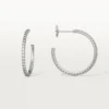 Brincos Etincelle De Cartier, Modelo Médio – Ouro Branco, Diamantes – Cartier