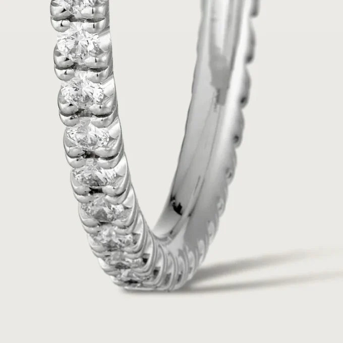 Brincos Etincelle De Cartier, Modelo Médio – Ouro Branco, Diamantes – Cartier